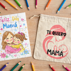 Puzle dibujo mamá