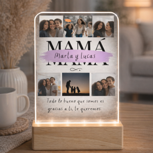 Lámpara letras mamá